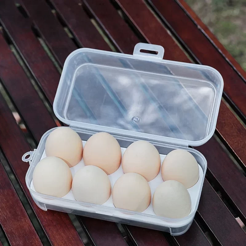 Portable Eggs Box Case Shockproof Egg Holder Kitchen Container Case Transparent Kitchen Organizer for Outdoor Camping Picnic - Image 3