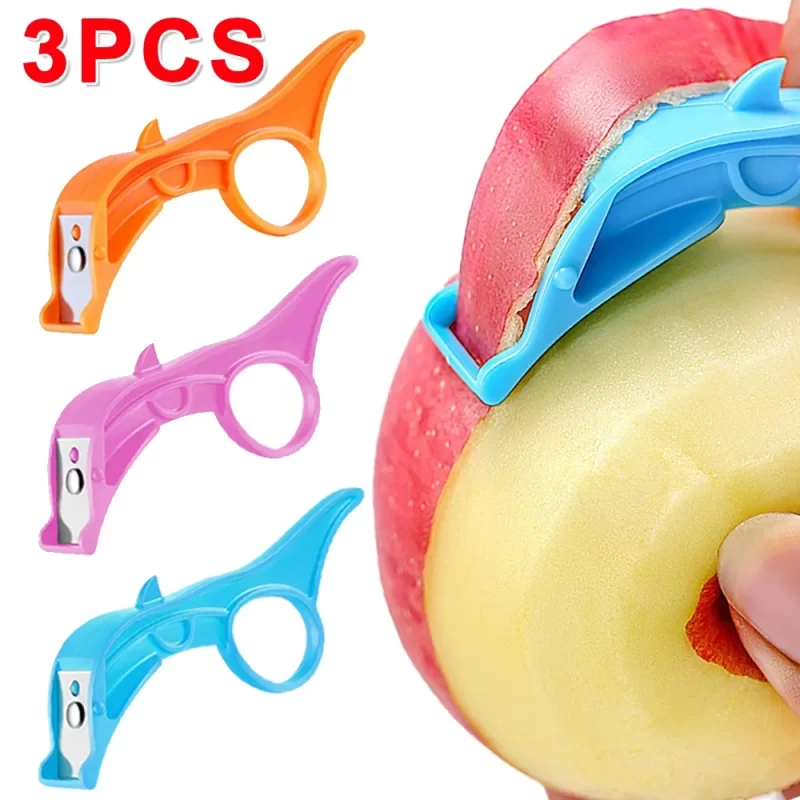 3Pcs Fruit Apple Kiwi Peeler Orange Cutter Vegetable Stainless Steel Peelers Portable Potatoes Manual Peeling Kitchen Tools