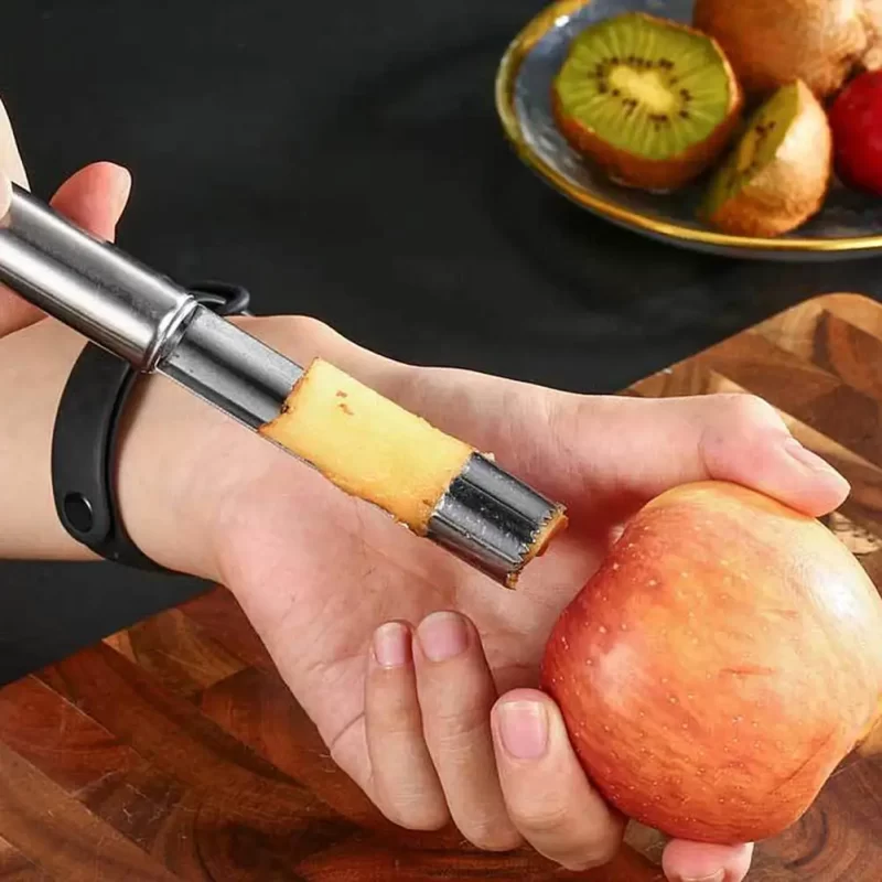 20cm Stainless Steel Core Remover Pear Corer Apple Corer Remover Tool Fruit Vegetable Cutter Seeder Slicer Knife Home Kitchen