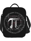 Pi Symbol Line Drawing Thermal Insulated Lunch Bag Maths Science Resuable Lunch Container School Multifunction Bento Food Box - Image 4