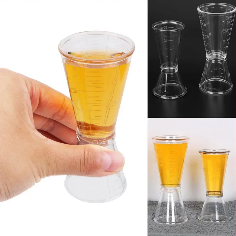 1PC Cocktail Measure Cup Double End Measuring Cup Ounce Cup Milk Tea Coffee Mixing Wine Measuring Apparatus for Home Bar Party