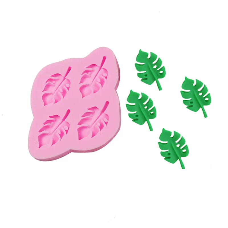 1~4PCS Fondant Silicone Mold Silica Gel Cake Decorating Tools Ginkgo Biloba Cake Tools Silicone Saccharine Mold Easy To Release - Image 5