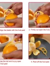 1pc Fruit Orange Peelers Zesters Creative Lemon Oranges Peeler Slicer Stripper Easy To Use Open Citrus Tools - Image 6